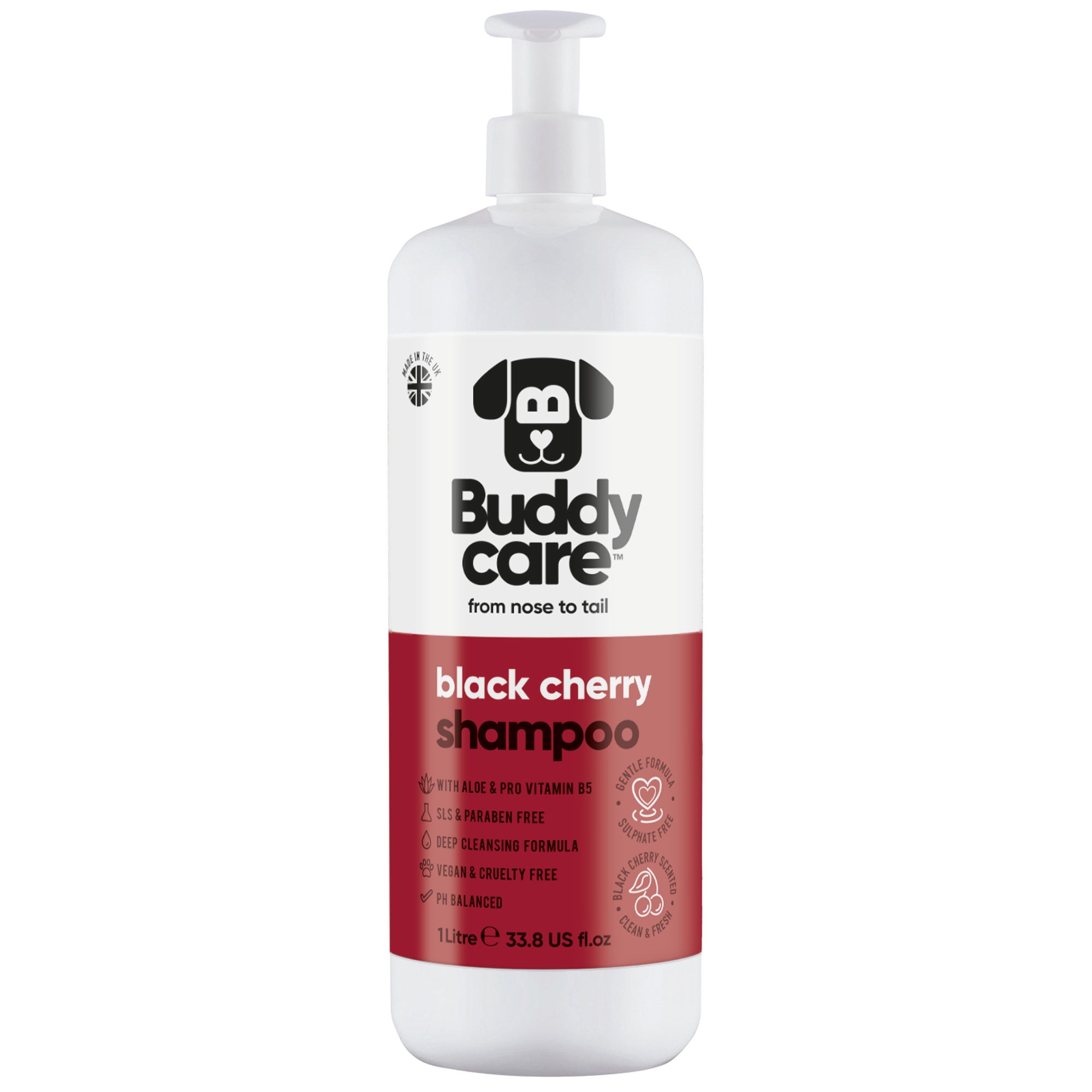 Black Cherry Dog Shampoo by Buddycare