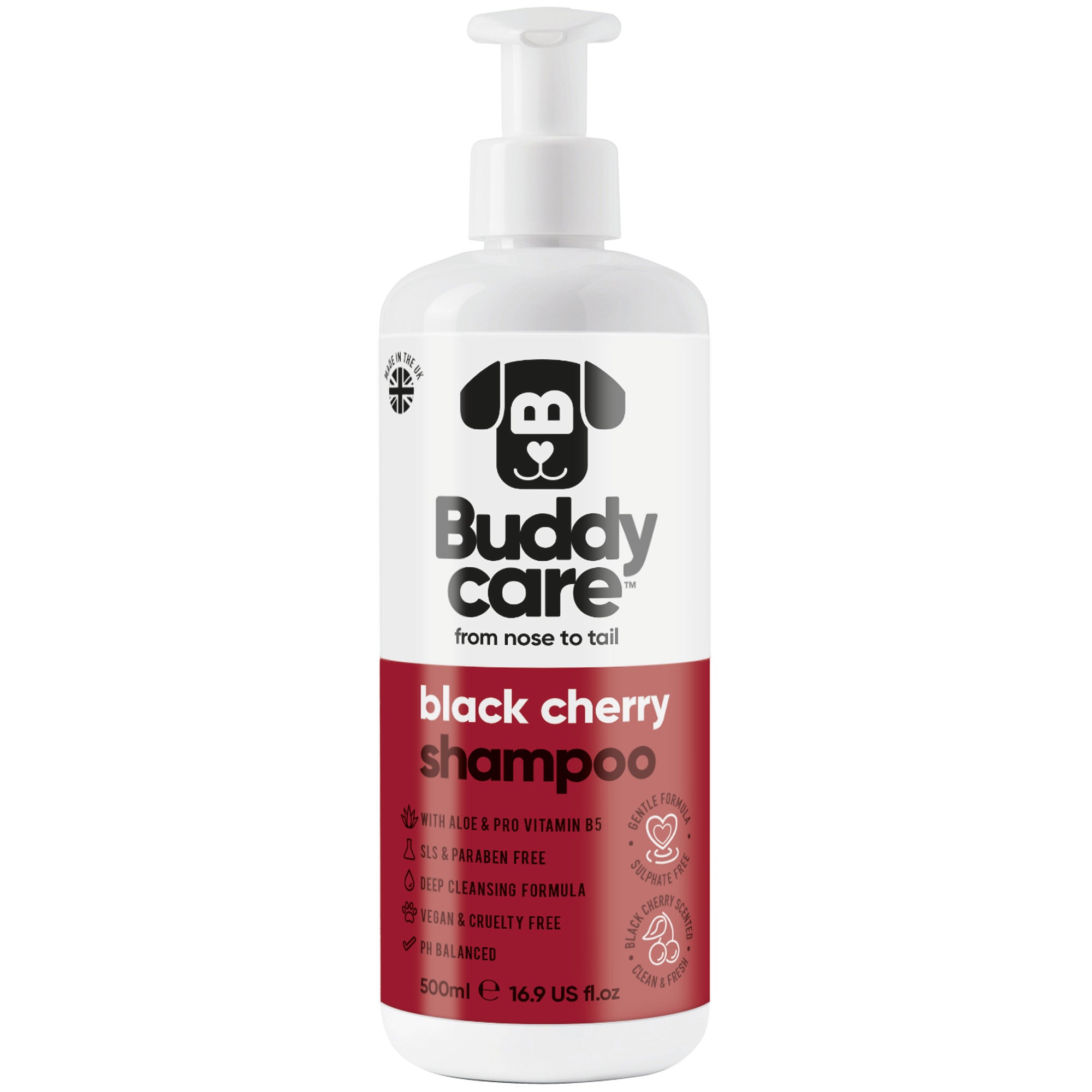 Black Cherry Dog Shampoo by Buddycare