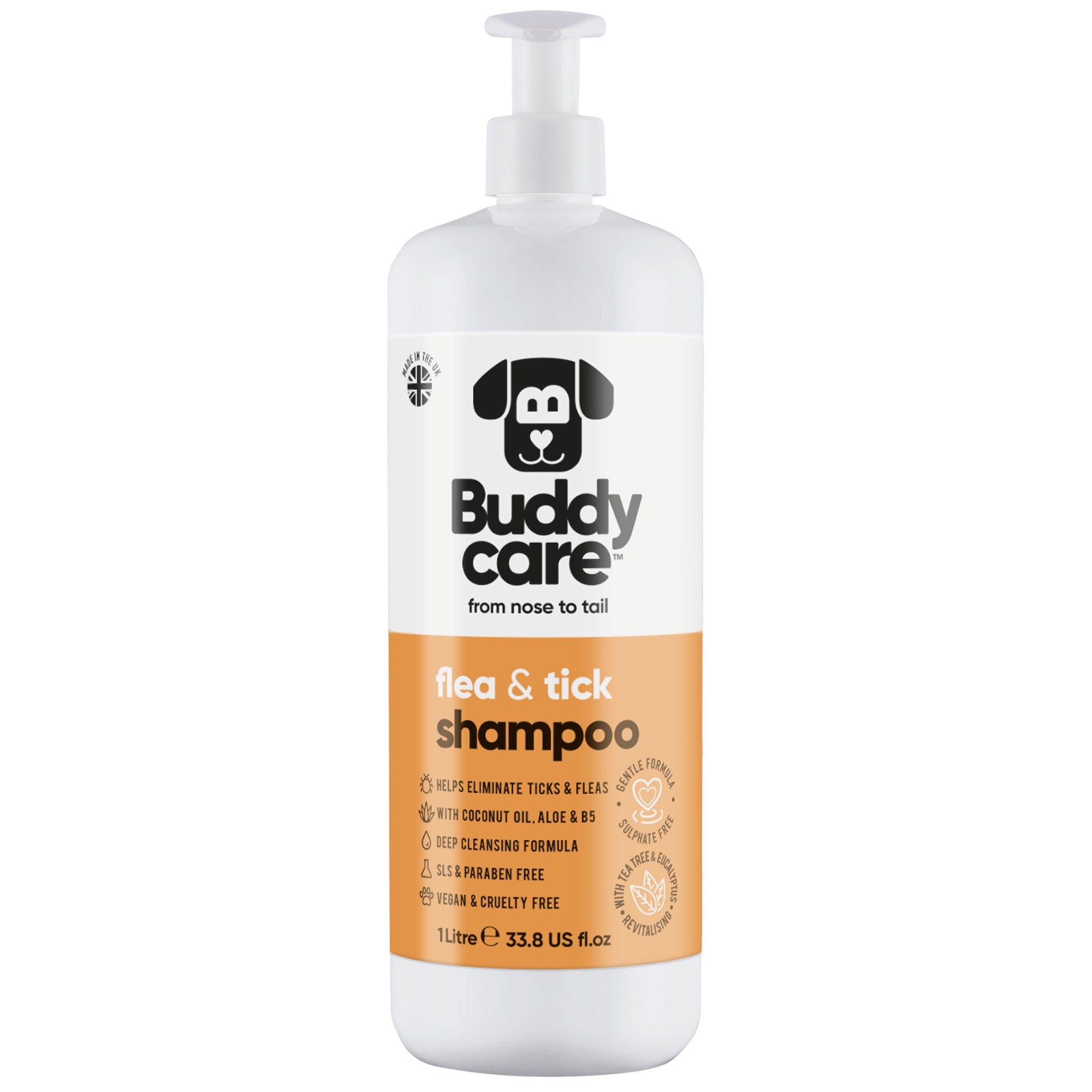 Flea & Tick Dog Shampoo by Buddycare