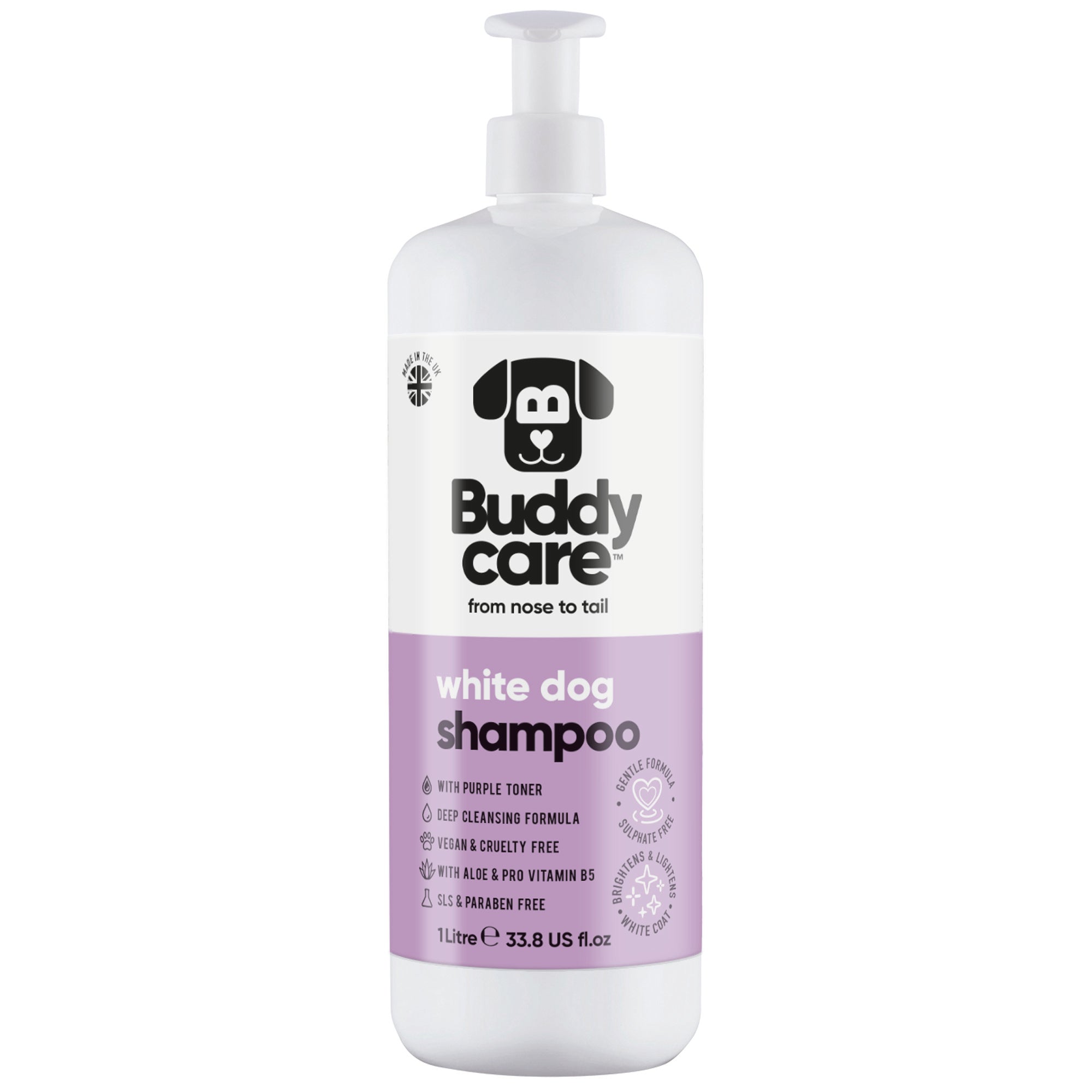 White Dog Shampoo by Buddycare