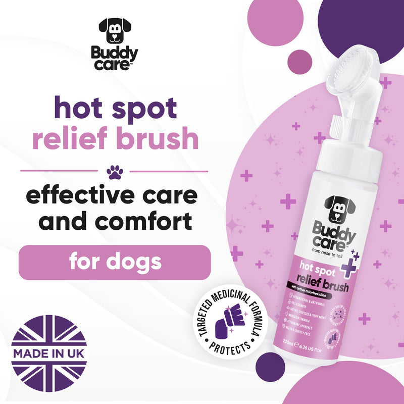 Pet Antiseptic Chlorhexidine Medicated Hot Spot Cleanse & Care Brush