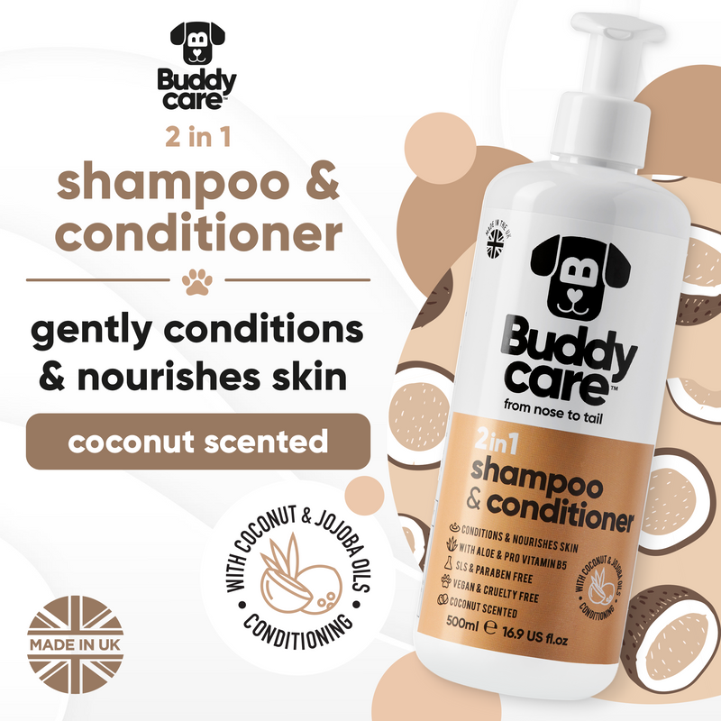 2in1 Coconut Dog Shampoo & Conditioner