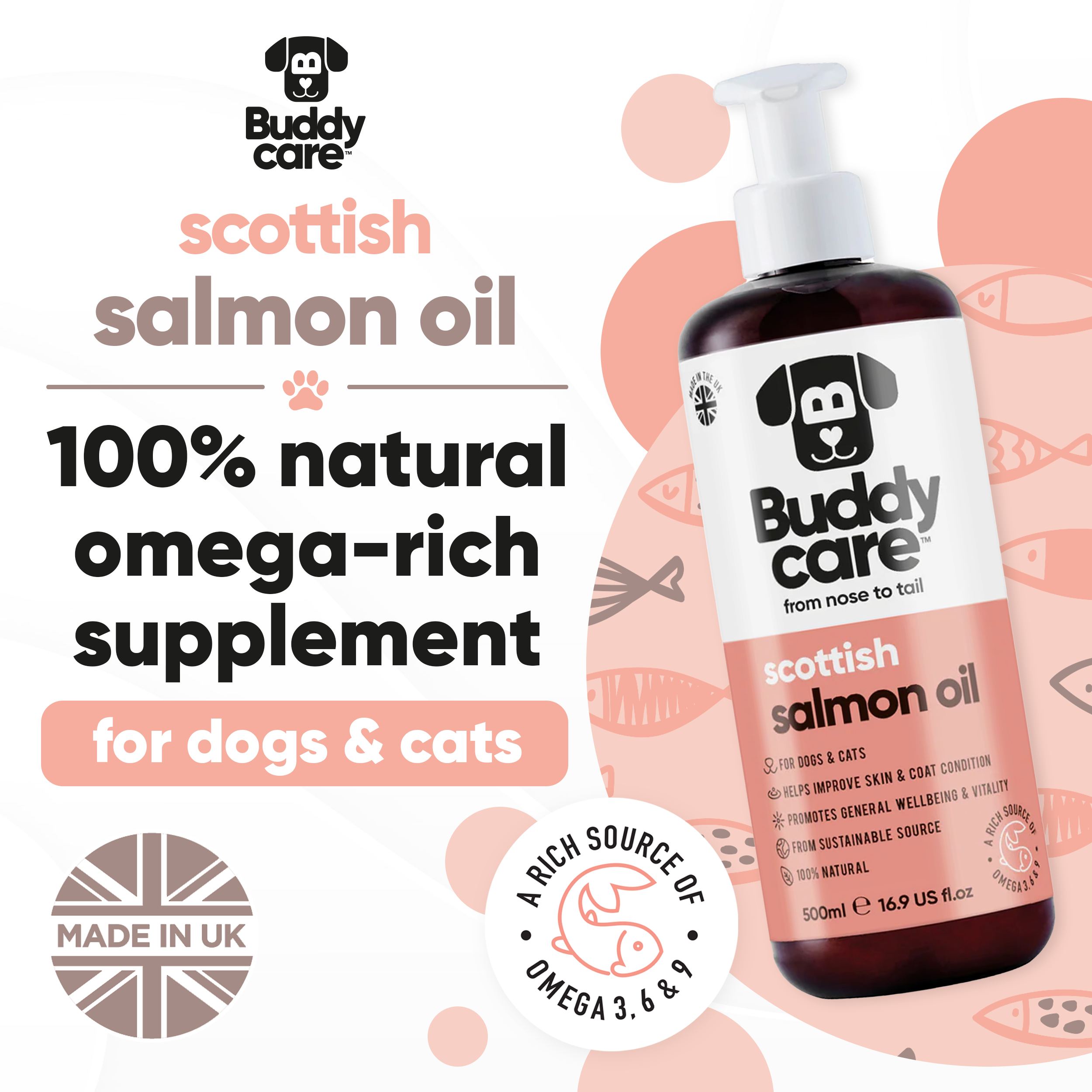 Scottish Salmon Oil for Dogs &amp; Cats