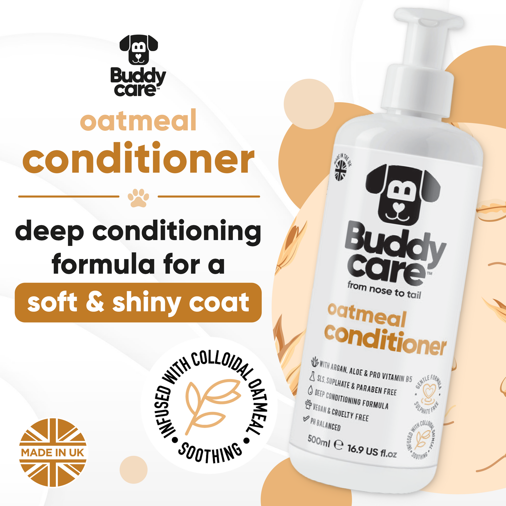 Oatmeal Dog Conditioner by Buddycare
