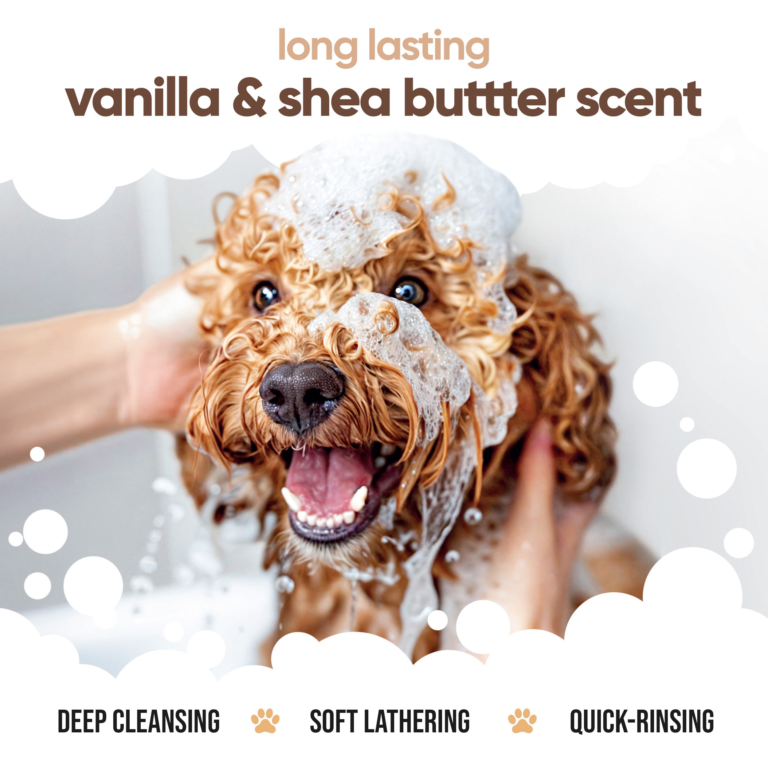 Vanilla & Shea Butter Dog Shampoo by Buddycare