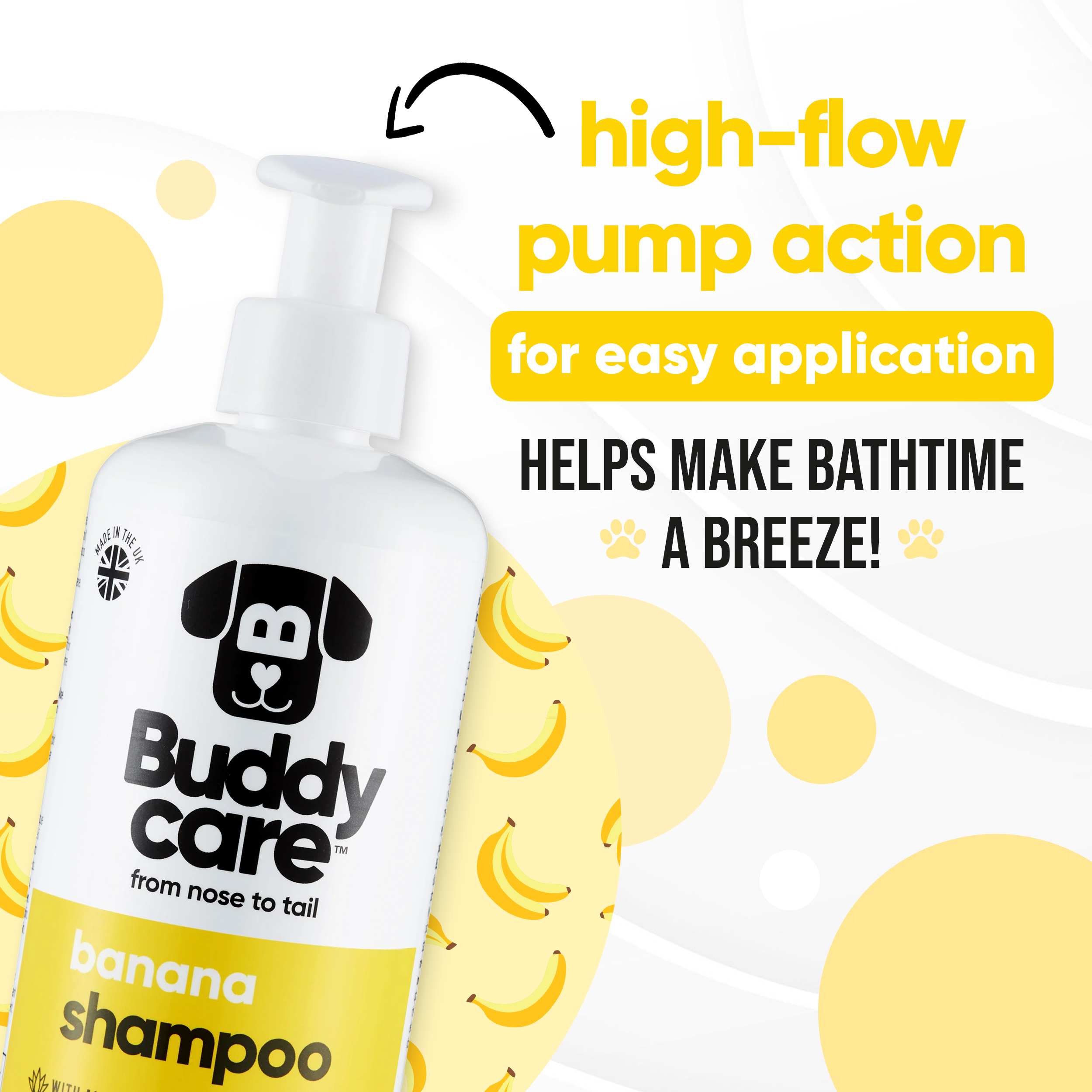 Banana Dog Shampoo by Buddycare