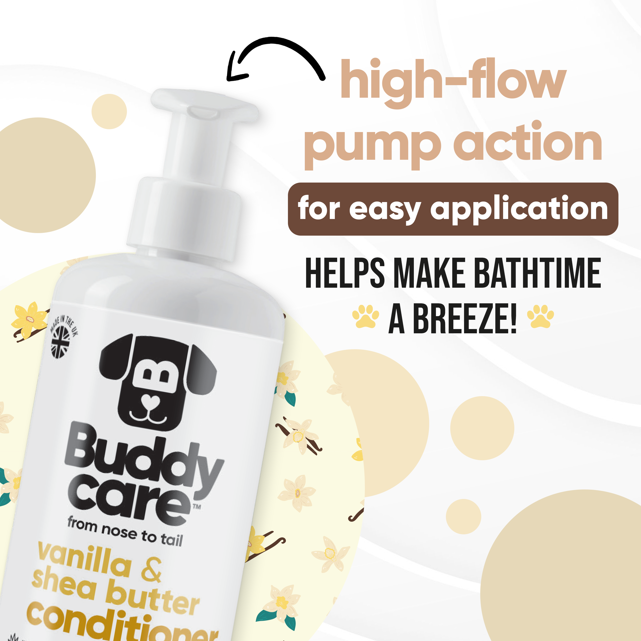 Vanilla & Shea Butter Dog Conditioner by Buddycare