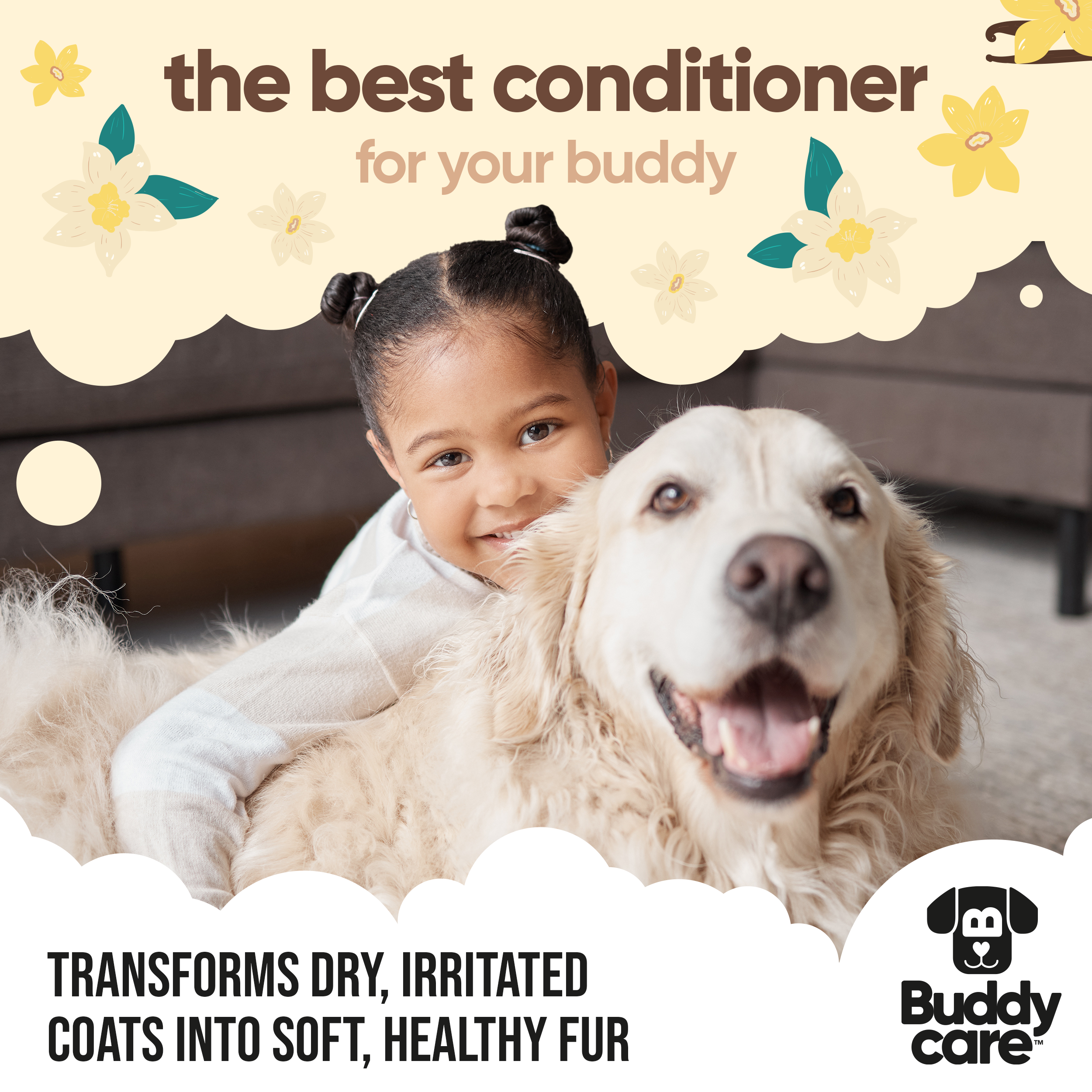Vanilla & Shea Butter Dog Conditioner by Buddycare