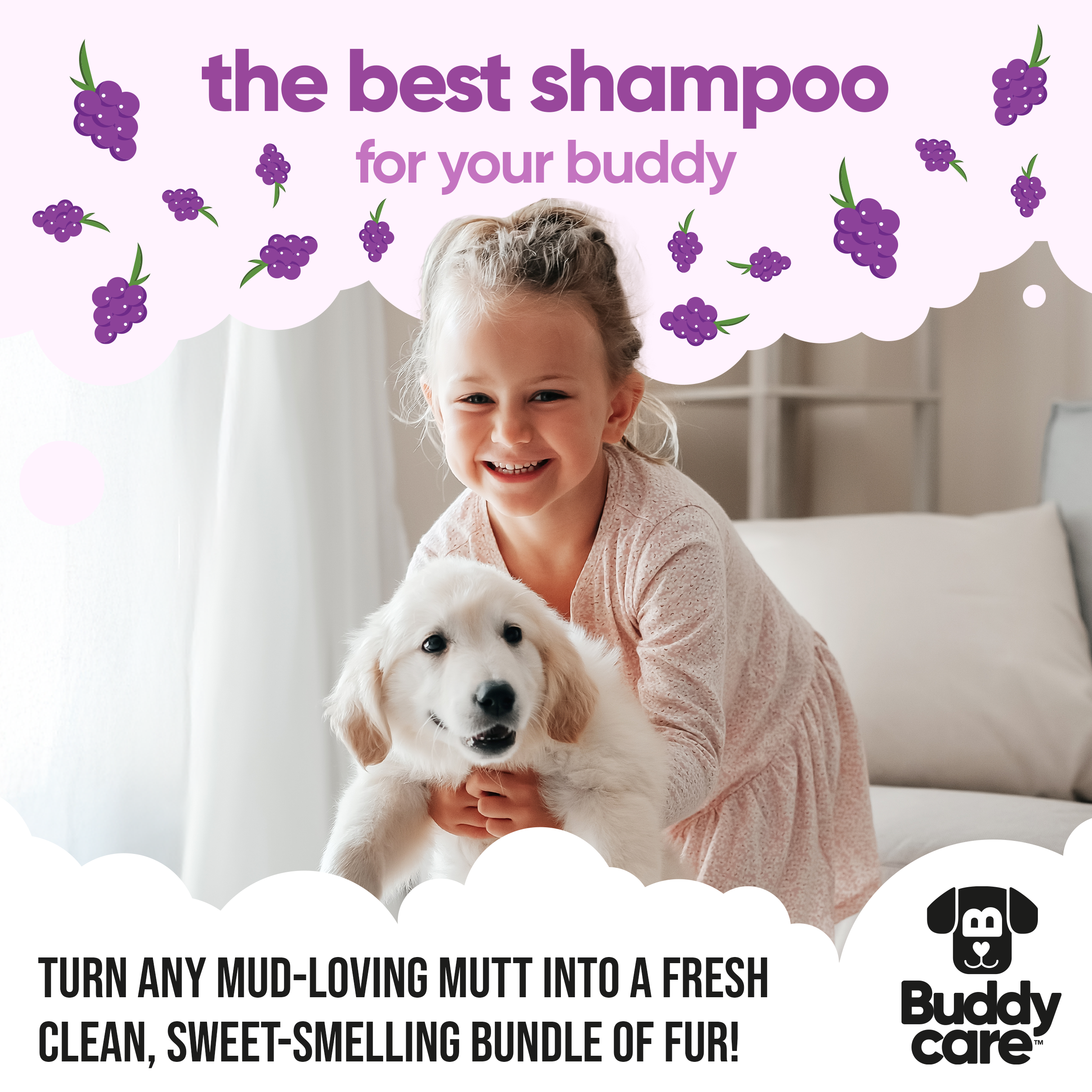 Grape Dog Shampoo by Buddycare