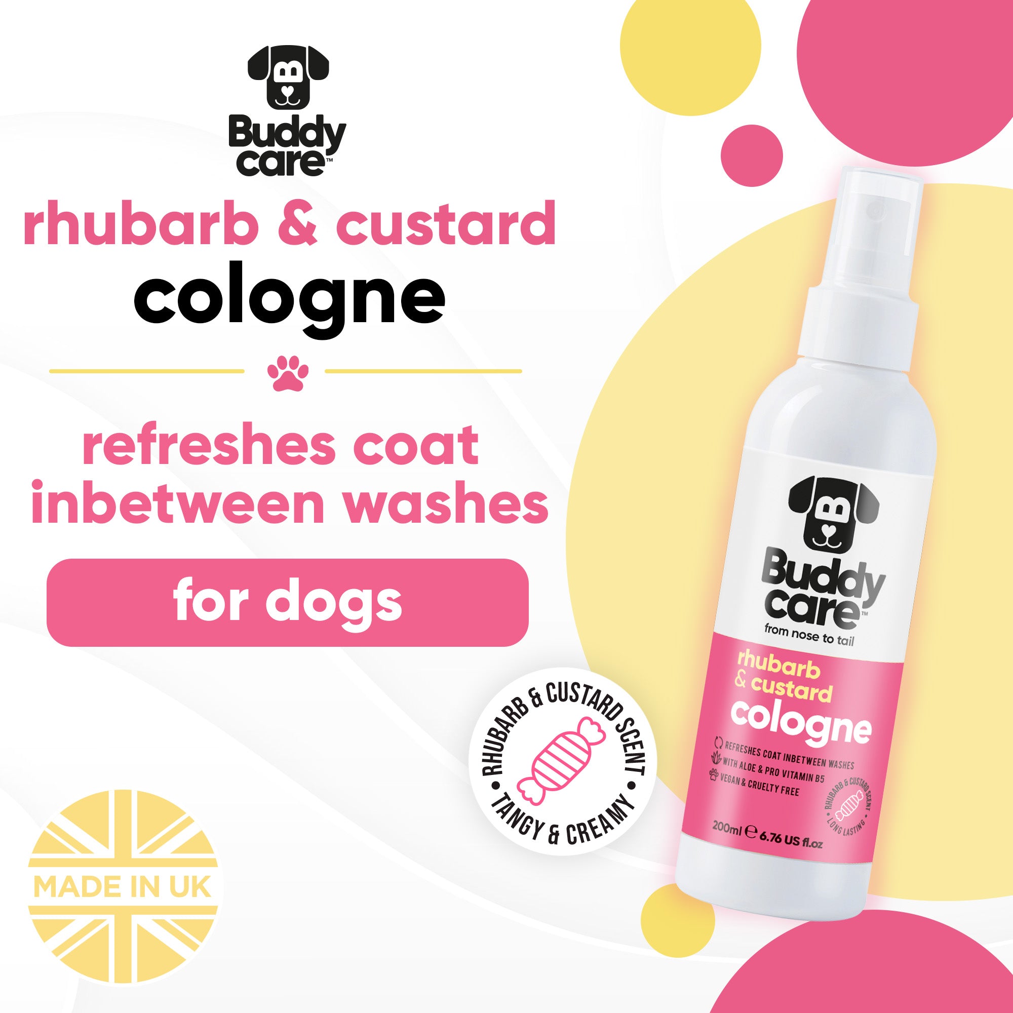 Rhubarb & Custard Dog Cologne