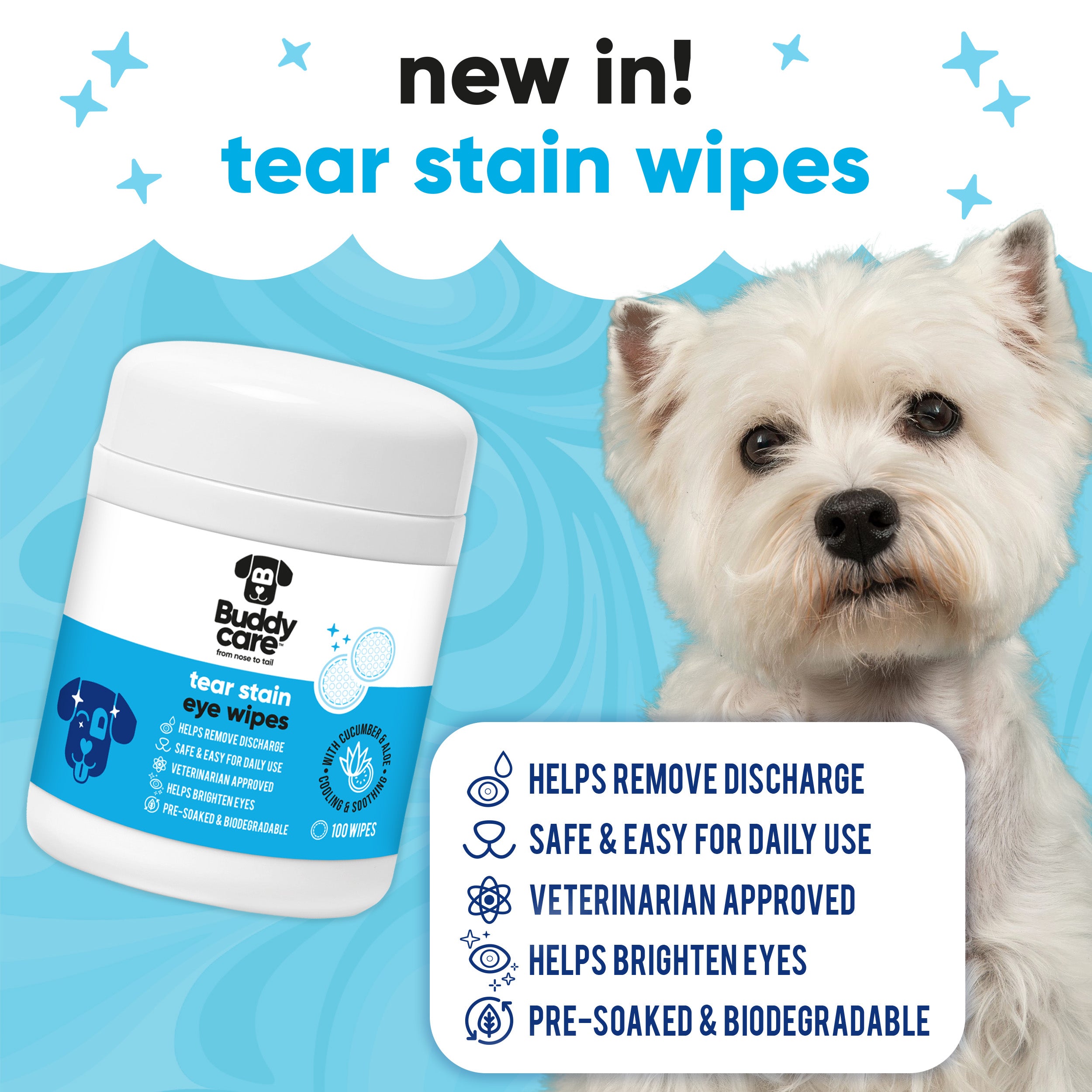 Tear Stain Eye Wipes