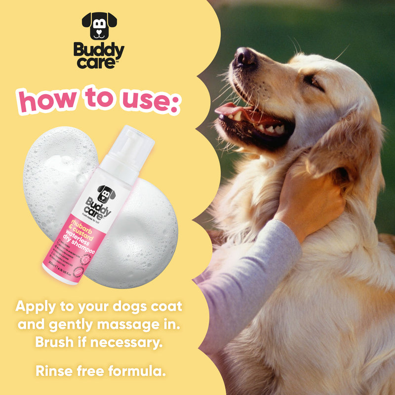Rhubarb & Custard Waterless Dry Dog Shampoo