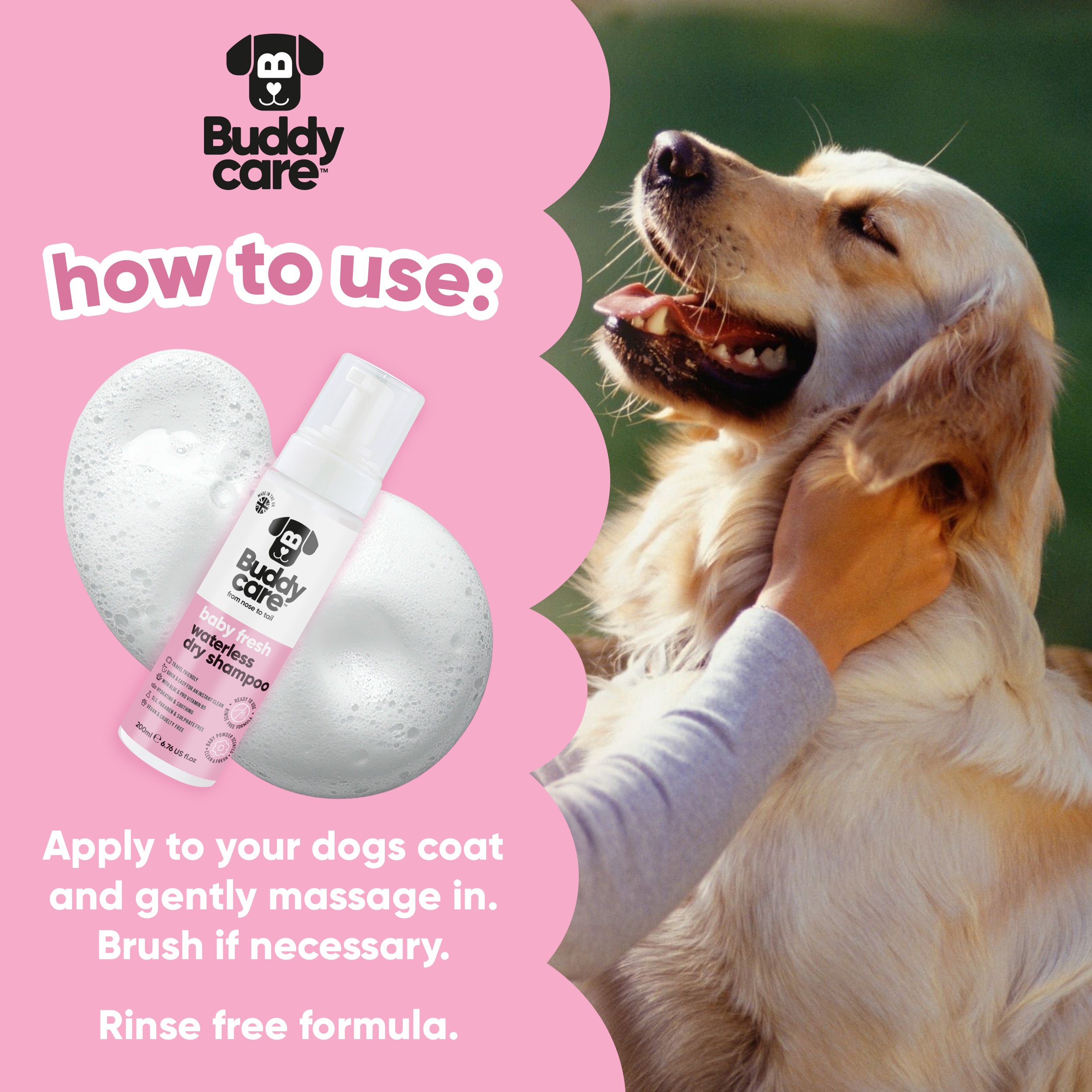 Baby Fresh Waterless Dry Dog Shampoo