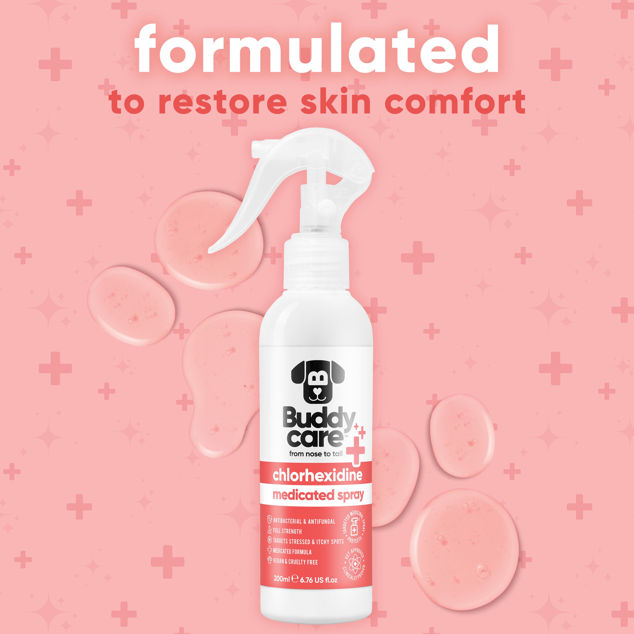 Pet Antiseptic Chlorhexidine Medicated Spray